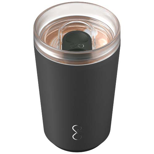Gobelet à personnaliser inox recyclé 350ml Ocean Bottle Noir obsidienne